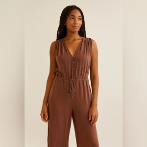 Cloth & Stone | Mauve Washed Tencel Wide Leg Jumper